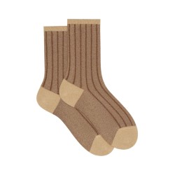 calze corte gallo DONNA 32762 ORO E CASTORO - AP508294 vista frontale