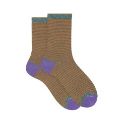 calze corte gallo DONNA MULTICOLORE 32733 PAVONE E SIENA - AP512133 vista frontale