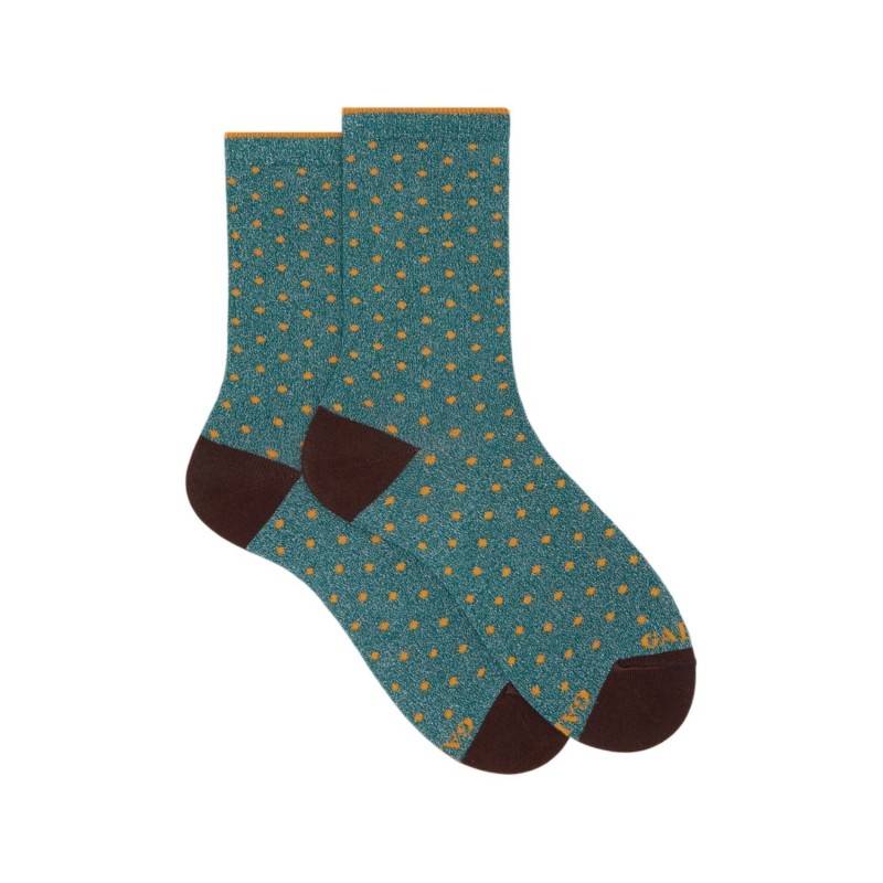 calze corte gallo DONNA 32736 PAVONE E ARANCIO - AP512108 vista frontale