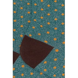 calze corte gallo DONNA 32736 PAVONE E ARANCIO - AP512108 vista dettaglio