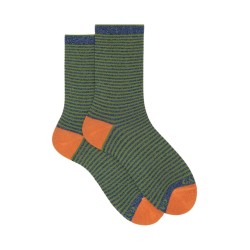 calze corte gallo DONNA MULTICOLORE 32732 ABISSO/KAKI - AP512133 vista frontale