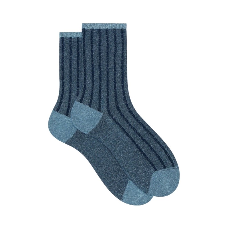 calze corte gallo DONNA 12640 POLVERE E BLU - AP508294 vista frontale