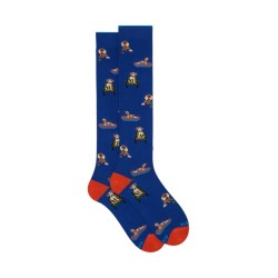 calze lunghe gallo UOMO BLU ELETTRICO 12693 COPIATIVO - AP516285 vista frontale