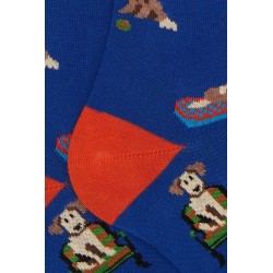 calze lunghe gallo UOMO BLU ELETTRICO 12693 COPIATIVO - AP516285 vista dettaglio