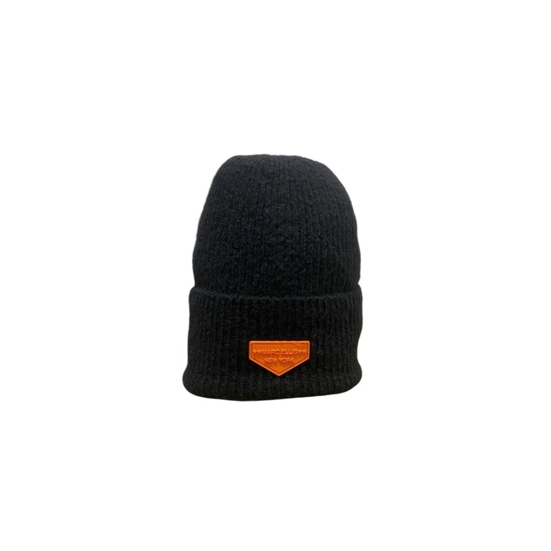 cappello marc ellis DONNA NERO E ARANCIONE - MEC-191 vista frontale