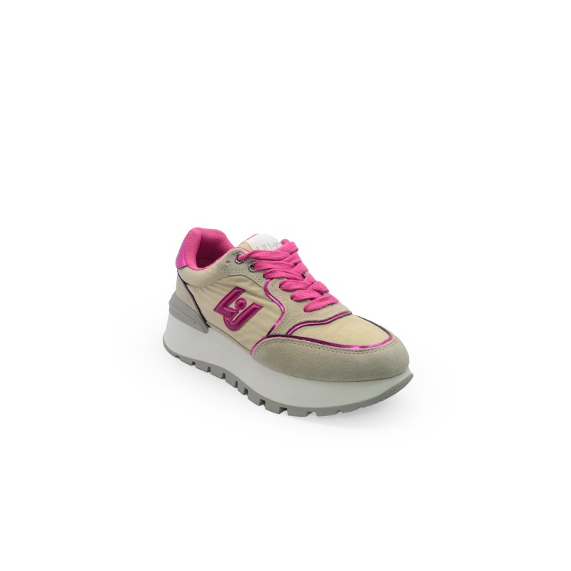scarpe liu jo DONNA BEIGE E FUCSIA SAND/FUXIA S3649 - BA5049PX003 vista laterale