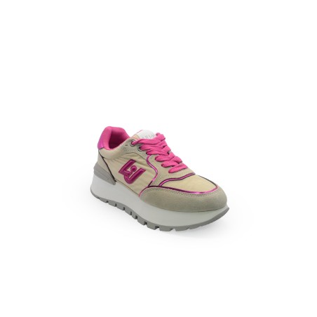 scarpe liu jo DONNA BEIGE E FUCSIA SAND/FUXIA S3649 - BA5049PX003 vista laterale