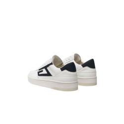 scarpe guess UOMO BIANCHE E BLU WHBLU - FM5SILELE12 vista posteriore