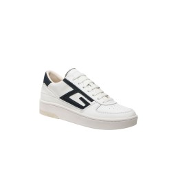 scarpe guess UOMO BIANCHE E BLU WHBLU - FM5SILELE12 vista frontale