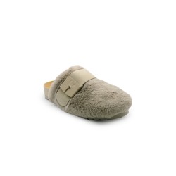 sabot scholl DONNA TORTORA TAUPE - ALASKA 3.0 - F31620 1062 vista laterale