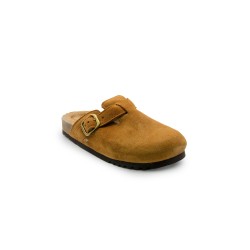 sabot scholl DONNA CUOIO COGNAC - FAE NEW F - F31810 1175 vista laterale