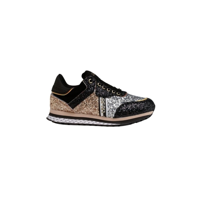 scarpe liu jo DONNA BLACK E GOLD 01040 - 4F2769TX007 vista laterale