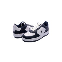 scarpe polo ralph lauren UOMO NAVY E WHITE - MASTERS CRT-SK-LTL vista frontale