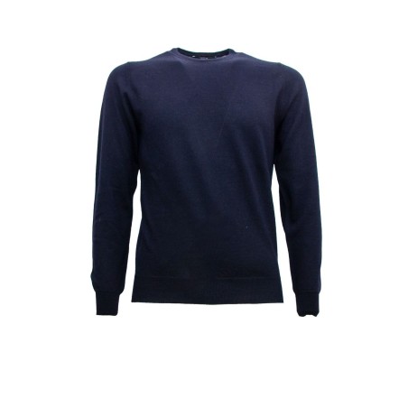 maglioncino +39 masq UOMO BLU CON TOPPE I17-MA0308 vista frontale