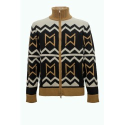 maglione +39 masq UOMO MULTICOLORE A FANTASIA I20-MASQ9914-12-02 vista frontale