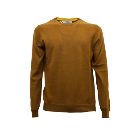 maglioncino mqj UOMO MARRONE CHIARO I20-MQJ8000/T-12-00 vista frontale